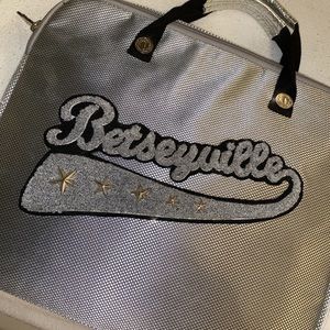 Betsey Johnson Laptop Bag Silver